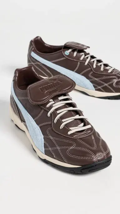 Puma King Indoor Mix Sneakers Chocolate Brown/Silver Sky 9 | Thumbnail 4