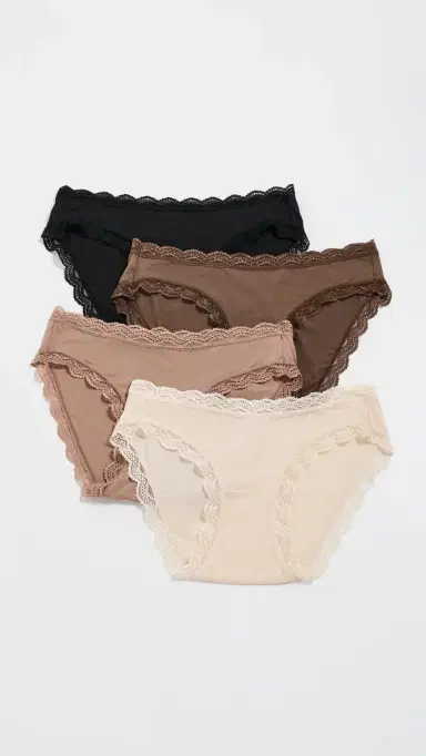 Stripe & Stare Original Knickers 4 Pack Latte Essentials L | Thumbnail 2