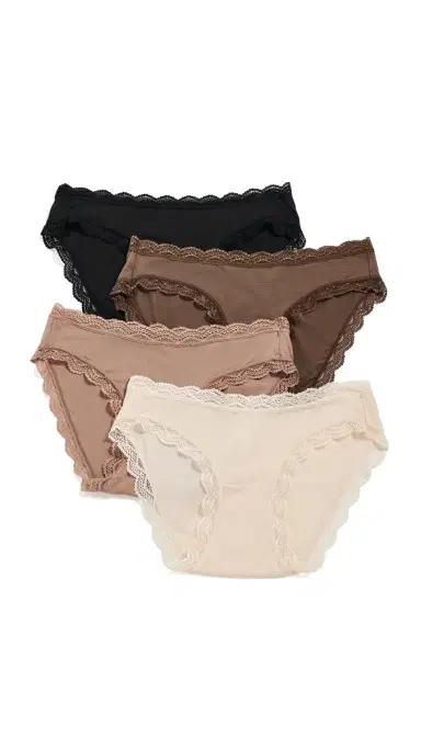 Stripe & Stare Original Knickers 4 Pack Latte Essentials L | Thumbnail 6