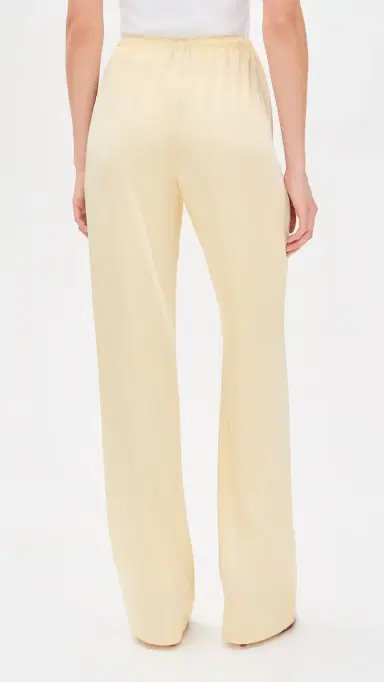 SEROYA Lillian Satin Pants Butter | Thumbnail 3 SEROYA Lillian Satin Pants Butter | Thumbnail 3