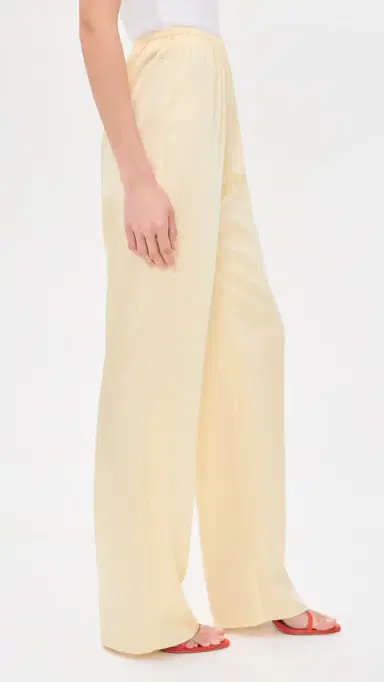 SEROYA Lillian Satin Pants Butter | Thumbnail 4 SEROYA Lillian Satin Pants Butter | Thumbnail 4