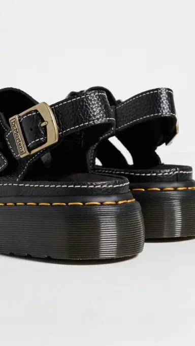 Dr. Martens Wrenlie Open Fisherman Sandals Black 8 | Thumbnail 4