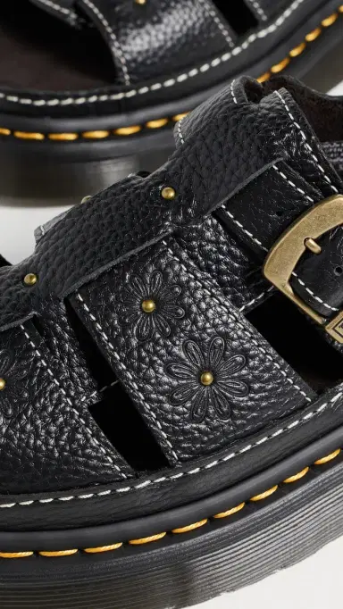 Dr. Martens Wrenlie Open Fisherman Sandals Black 8 | Thumbnail 6