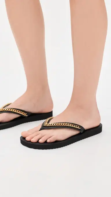 Stella McCartney Falabella Chain Flip-Flops | Thumbnail 3 Stella McCartney Falabella Chain Flip-Flops | Thumbnail 3