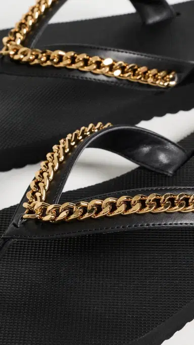 Stella McCartney Falabella Chain Flip-Flops | Thumbnail 6 Stella McCartney Falabella Chain Flip-Flops | Thumbnail 6