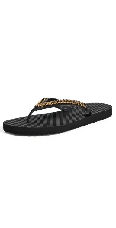 Stella McCartney Falabella Chain Flip-Flops | Thumbnail 1 Stella McCartney Falabella Chain Flip-Flops | Thumbnail 1