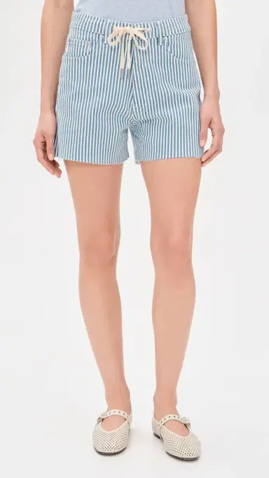 DL1961 Taylor High Rise Drawstring Denim Shorts New Stripe (Original '61) 26 | Thumbnail 2