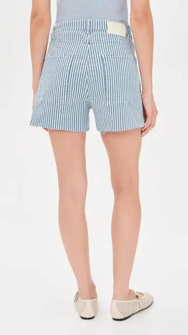 DL1961 Taylor High Rise Drawstring Denim Shorts New Stripe (Original '61) 26 | Thumbnail 3