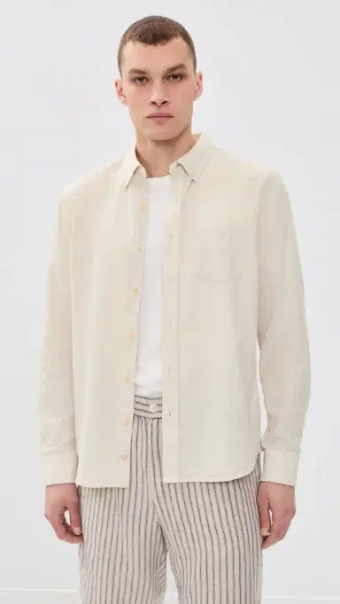 Marine Layer Better Than inen Shirt Flax | Thumbnail 2