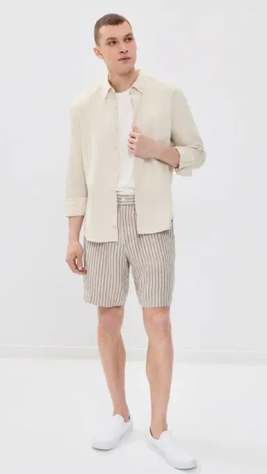 Marine Layer Better Than inen Shirt Flax | Thumbnail 5
