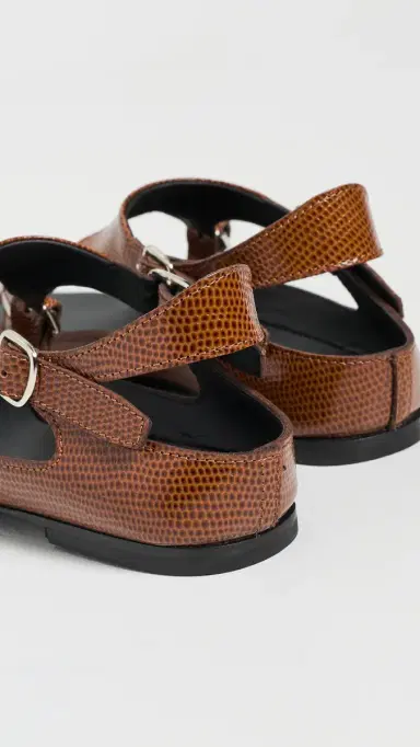 Coperni Lizard Print Buckle On Sandals | Thumbnail 4 Coperni Lizard Print Buckle On Sandals | Thumbnail 4