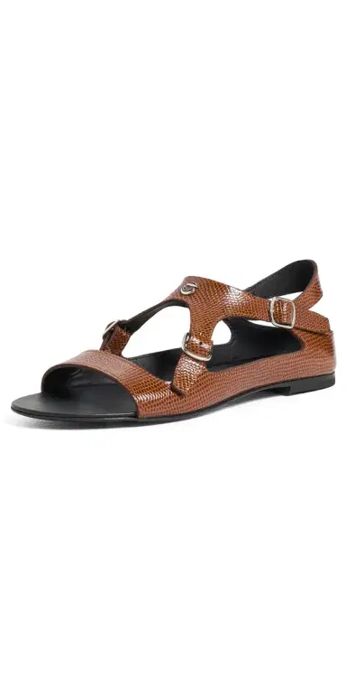 Coperni Lizard Print Buckle On Sandals | Thumbnail 1 Coperni Lizard Print Buckle On Sandals | Thumbnail 1