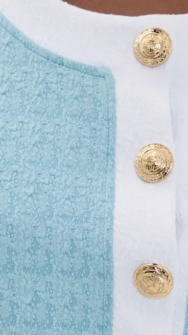 L'AGENCE Adaline Colorblock Chic wim Cardigan Powder Blue | Thumbnail 6 L'AGENCE Adaline Colorblock Chic wim Cardigan Powder Blue | Thumbnail 6