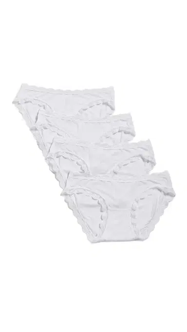 Stripe & Stare Original Knicker Panties 4 Pack White | Thumbnail 6
