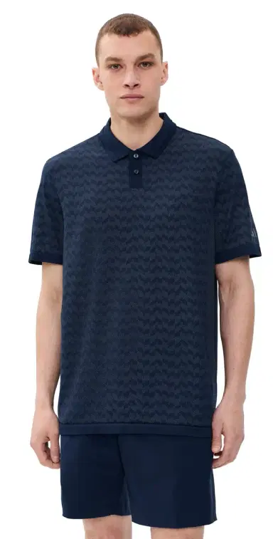 Adidas Golf Ultimate365 Tour Seamless Polo Shirt Collegiate Navy/Wonder Sage L | Thumbnail 1 Adidas Golf Ultimate365 Tour Seamless Polo Shirt Collegiate Navy/Wonder Sage L | Thumbnail 1