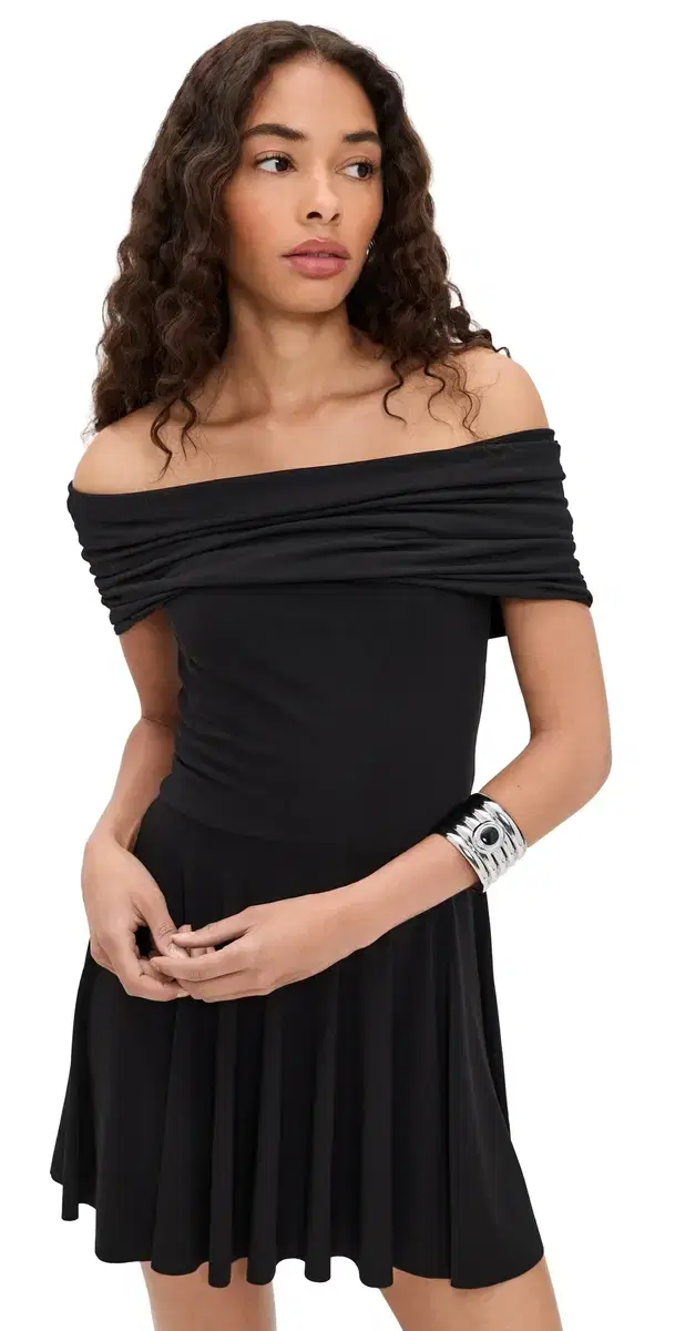 Flared Pickleball Dress Black