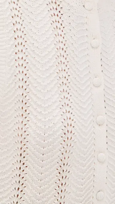 Madewell Wavy-Knit Button-Front Shell Top Vintage Ivory L | Thumbnail 6 Madewell Wavy-Knit Button-Front Shell Top Vintage Ivory L | Thumbnail 6