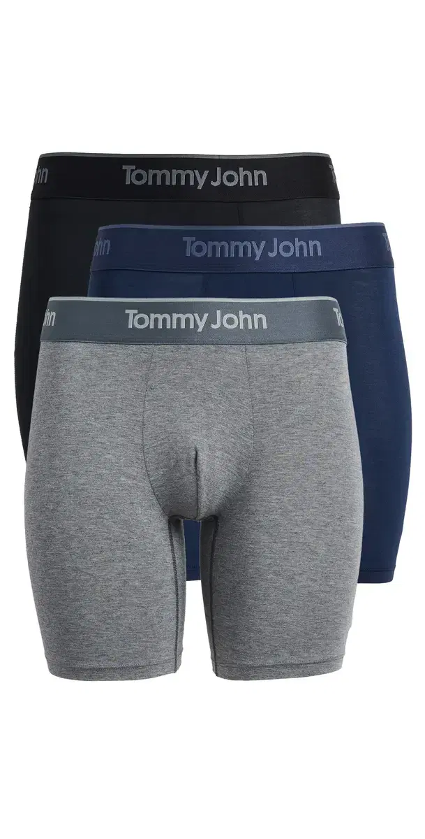 econd kin 6 Boxer Briefs 3 Pack Black/MedHeatherGrey/DressBlue