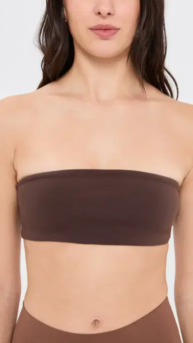Top Secret Tiny Tube Bandeau Bra Chocolate | Thumbnail 2