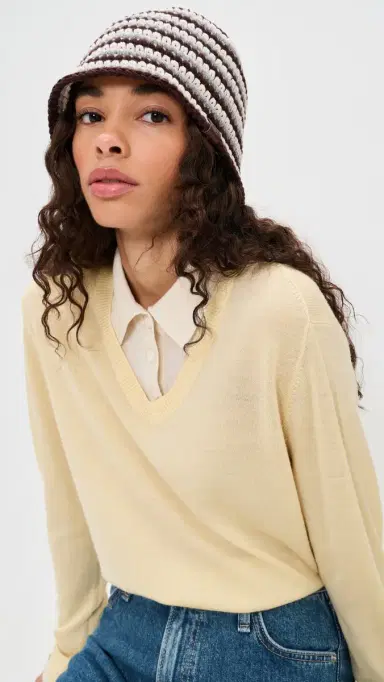 rag & bone Lou Knit Hat Brown Multi | Thumbnail 3