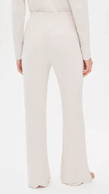 Barefoot Dreams CozyChic Ultra ite Ribbed Scallop Pants Sand Dune | Thumbnail 3 Barefoot Dreams CozyChic Ultra ite Ribbed Scallop Pants Sand Dune | Thumbnail 3