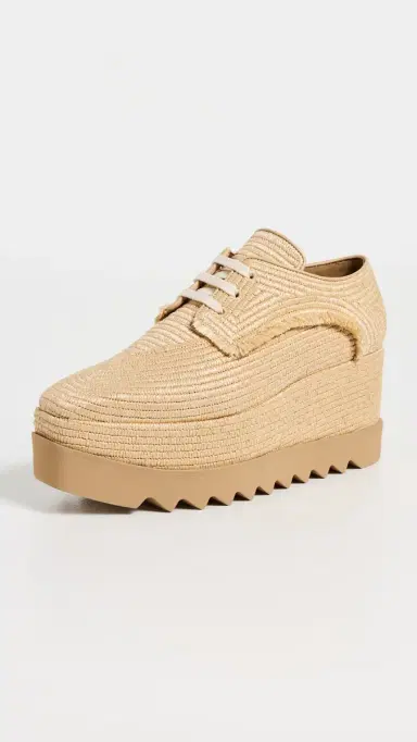 Stella McCartney Elyse Allover Woven Raffia Sneakers | Thumbnail 2 Stella McCartney Elyse Allover Woven Raffia Sneakers | Thumbnail 2