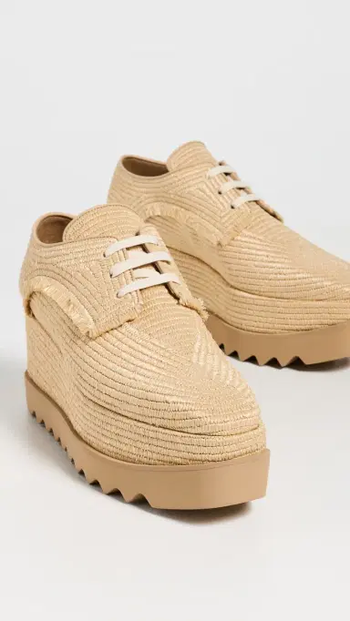 Stella McCartney Elyse Allover Woven Raffia Sneakers | Thumbnail 5 Stella McCartney Elyse Allover Woven Raffia Sneakers | Thumbnail 5