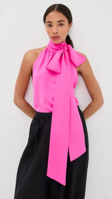 FRANÇOISE Susan Silk Blouse Pink | Thumbnail 2
