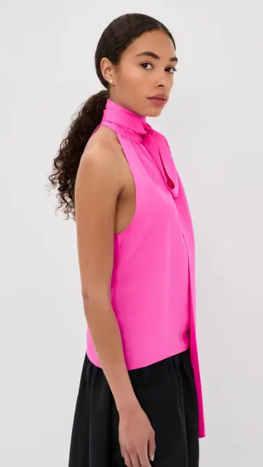 FRANÇOISE Susan Silk Blouse Pink | Thumbnail 4