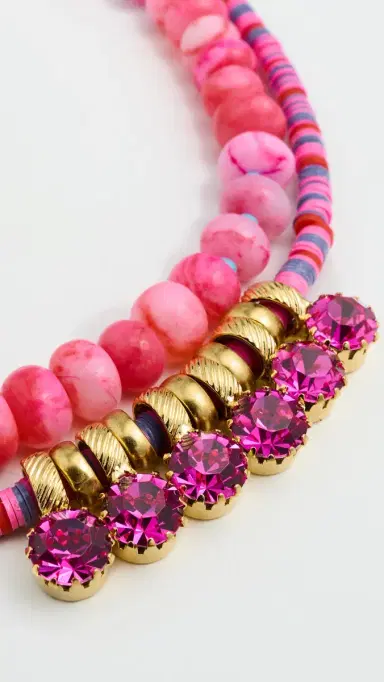 Elizabeth Cole Pinklora Necklace | Thumbnail 4 Elizabeth Cole Pinklora Necklace | Thumbnail 4