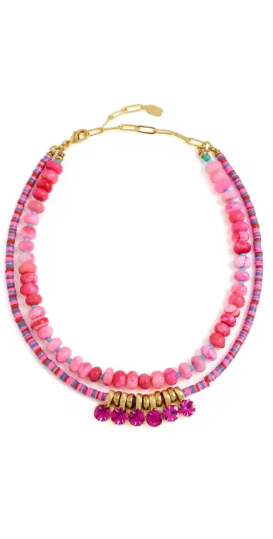 Elizabeth Cole Pinklora Necklace | Thumbnail 1 Elizabeth Cole Pinklora Necklace | Thumbnail 1