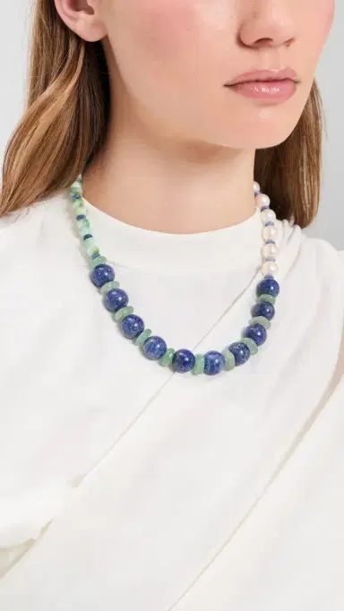Brinker + Eliza Willa Necklace Blue Multi | Thumbnail 3