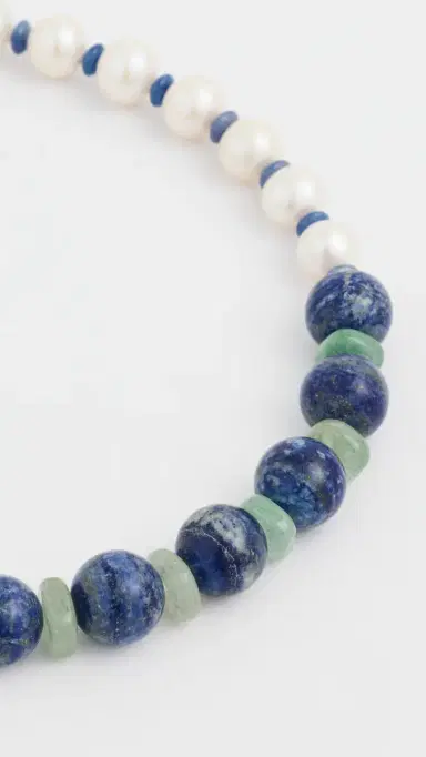 Brinker + Eliza Willa Necklace Blue Multi | Thumbnail 4