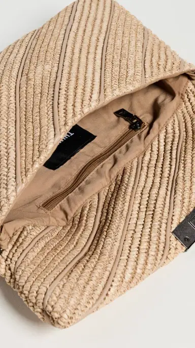 Think Royln Embrace Clutch Beige Luxe/Raffia | Thumbnail 6 Think Royln Embrace Clutch Beige Luxe/Raffia | Thumbnail 6