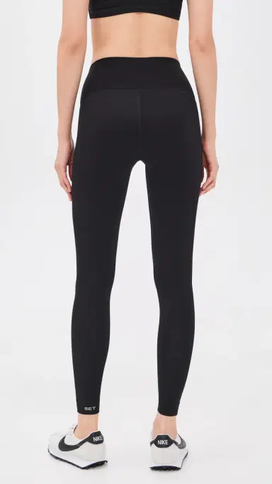 SET Sportbody Sporty High Rise Full Leggings Onyx | Thumbnail 3