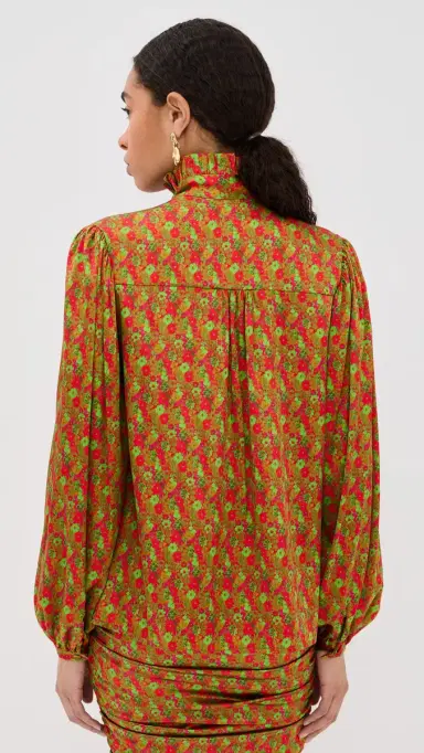 FRANÇOISE Maria Silk Blouse Floral Red 40 | Thumbnail 3 FRANÇOISE Maria Silk Blouse Floral Red 40 | Thumbnail 3
