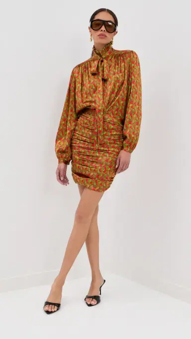 FRANÇOISE Maria Silk Blouse Floral Red 40 | Thumbnail 5 FRANÇOISE Maria Silk Blouse Floral Red 40 | Thumbnail 5
