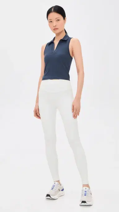 Beyond Yoga Sport Active Polo Tank Nocturnal Navy L | Thumbnail 5