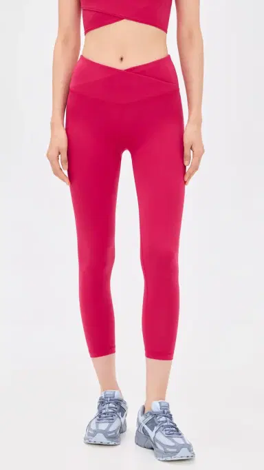 Sweaty Betty All Day Wrap Waist 7/8 Leggings Crimson Red L | Thumbnail 2 Sweaty Betty All Day Wrap Waist 7/8 Leggings Crimson Red L | Thumbnail 2