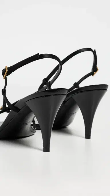 Versace T.80 Fabric Sandals 1B55J Black Gold '82 | Thumbnail 4 Versace T.80 Fabric Sandals 1B55J Black Gold '82 | Thumbnail 4