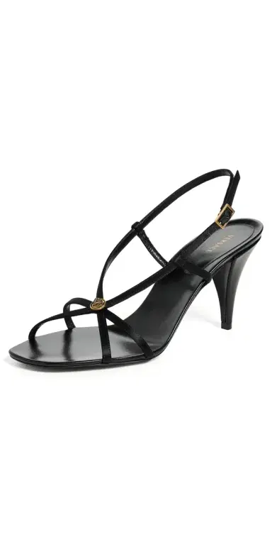 Versace T.80 Fabric Sandals 1B55J Black Gold '82 | Thumbnail 1 Versace T.80 Fabric Sandals 1B55J Black Gold '82 | Thumbnail 1