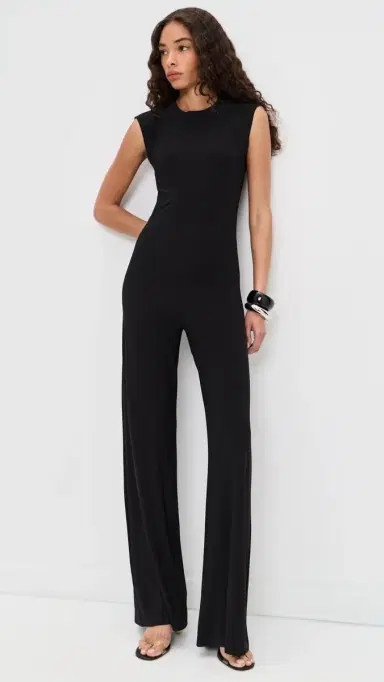 Norma Kamali Sleeveless Jumpsuit Black | Thumbnail 2