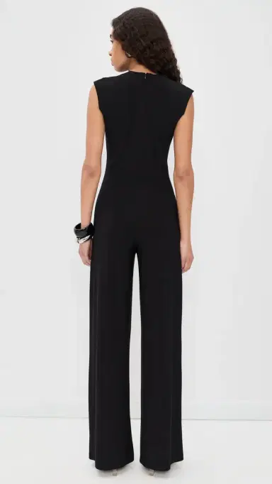 Norma Kamali Sleeveless Jumpsuit Black | Thumbnail 3