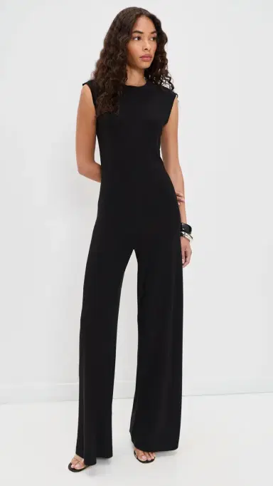 Norma Kamali Sleeveless Jumpsuit Black | Thumbnail 5