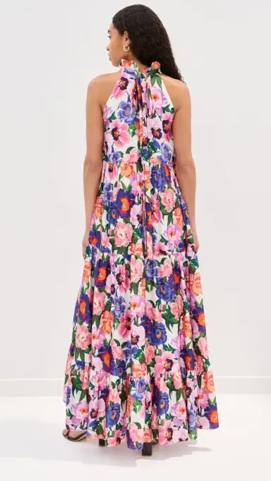 Borgo de Nor Pandora Dress Floral Candy | Thumbnail 3