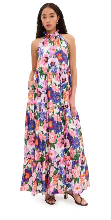 Borgo de Nor Pandora Dress Floral Candy | Thumbnail 1