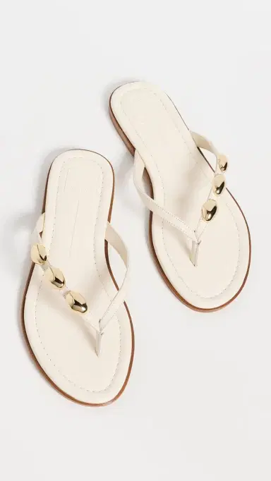 Dolce Vita Juny Thong Sandals Off White Leather | Thumbnail 2