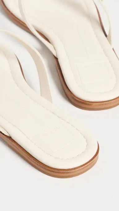 Dolce Vita Juny Thong Sandals Off White Leather | Thumbnail 4