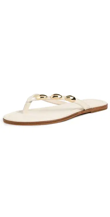 Dolce Vita Juny Thong Sandals Off White Leather | Thumbnail 1