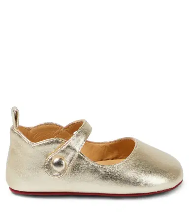 Christian Louboutin Kids Baby Love Chick leather ballet flats | Thumbnail 2